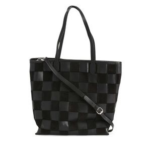 Zara Woven leather extra large tote!